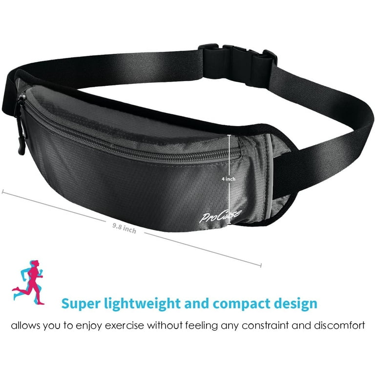 Sporteer Every Day Carry Slim Running Belt, Expandable Waist Pack