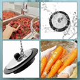 thumbnail image 5 of EternaNest 2 Pieces Black Rubber Bath Stopper with Chain Drain Plug with Ball, 5 of 5