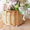 thumbnail image 6 of Grandest Birch 2PCS Flower Basket Woven Hand-Held Wicker Decorative Picnic Storage Basket for Home, 6 of 9