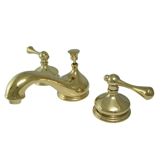 Kingston Brass KS1162BL Robinet de Lavabo à Large Diffusion avec Poignée, Laiton Poli