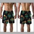 thumbnail image 3 of luoweisi Men's Beach Shorts Quick Dry Swim Trunks with Mesh Lining Vintage Teapot L, 3 of 5