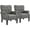 Dark Gray, variant on Renwick 2pcs Modern Accent Arm Chair, Dark Gray