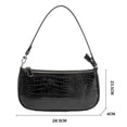 thumbnail image 2 of Retro Classic Clutch Shoulder Tote HandBag with Zipper Closure for Women Cute Clutch Purse and Handbag - Black, 2 of 7