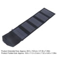 thumbnail image 4 of Panel solar 15W 5V Salida USB dual Panel de carga solar plegable portátil para exteriores, 4 of 8