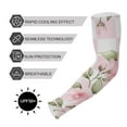 thumbnail image 5 of Pink Flowers Grids Gardening Sleeves UV Sun Protection Cooling Arm Sleeves Anti-Scratch Farmers Sleeves for Women Men, 5 of 7