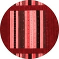 thumbnail image 1 of Ahgly Company Indoor Round Abstract Red Contemporary Area Rugs, 8' Round, 1 of 4