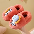 thumbnail image 2 of Generic Christmas Slippers Toddler Girl Dinosaur Slippers For Kids Memory Foam Comfy House Shoes Girls Boys Bedroom Home Slippers Clearance Shoes(9-9.5 Years,Watermelon Red), 2 of 4