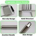 thumbnail image 6 of 2 Pack 4 in 1 Vegetable Cutter with Cheese Grater,Carrot Grater,Cabbage Shredder,Stainless Steel Mandoline Slicer for Kitchen,Vegetable Chopper(2PCS), 6 of 7