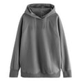 thumbnail image 6 of Comfrt Hoodie, Comdrip Womens Women's Oversized Sweatshirt Casual Long Sleeve Button Neck Pullover Tops Outfits Sweater Cute Hoodies Grey XL, 6 of 10