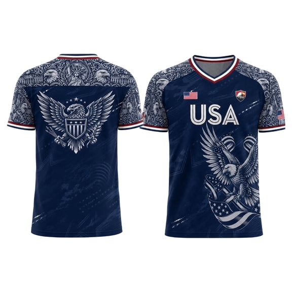BAKREP Men's Mexico Soccer Fan Jersey T-Shirt, Aztec Eagle Graphic Print Short Sleeve Tee for Fans Sports