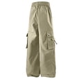 thumbnail image 4 of Jaunzuar Hiking Pants Men Straight Leg Drawstring Cargo Pants Casual Athletic Work Pants with Pockets L, 4 of 7