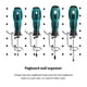 thumbnail image 4 of 10 PCS organizadores de destornillador Pegboard portabrochas de doble tolla, 4 of 7