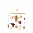thumbnail image 2 of Adorno móvil para cuna de bebé, juguete sensorial, bola de fieltro, campanillas de viento, decoración colgante Estilo C, 2 of 9