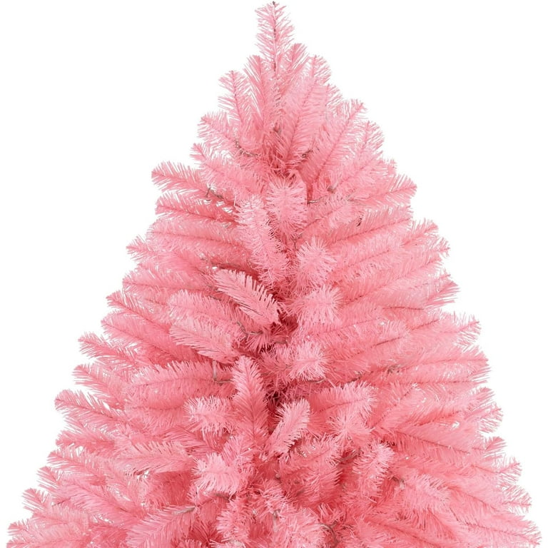 Naomi Home Martina Pink Prelit Christmas Tree, 6.5ft Realistic