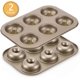 thumbnail image 2 of Donut Baking Pans, Non Stick 6 Cavity Pan,gold 10.4*7.2*1.7 Inches, 2 of 3