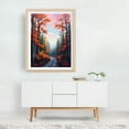 thumbnail image 3 of Autumn's Embrace - Painting Autumn Forest Nature Landscape Scenic Woodland Unframed Wall Art Print 5 x 7 inches, 3 of 4