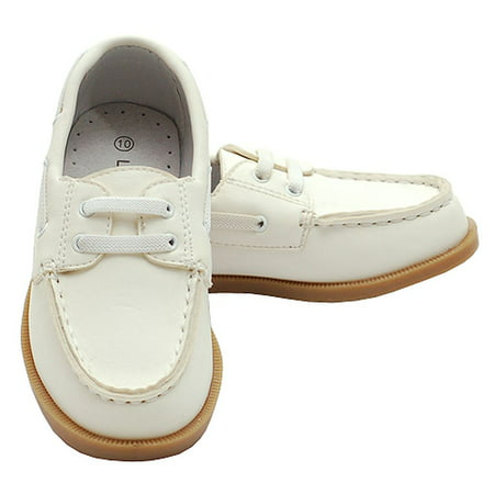 Beige Synthetic Top Stitch Casual Loafer Deck Shoes Little Boys