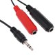 thumbnail image 2 of Y Splitter Cable 3.5mm Male Plug- to Dual 6.35mm Female Jack Audio Cord 3.5 Small Three Core to Dual 6.35 Audio Cable, 2 of 4