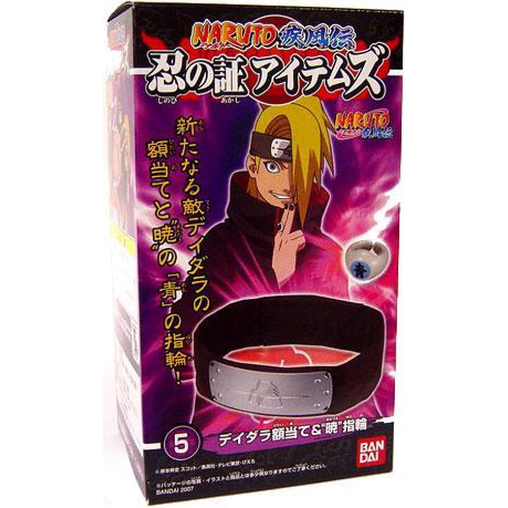 Mattel Naruto Deidara Scarred Headband & Ring