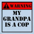 thumbnail image 2 of CafePress - Warning My Grandpa Is A Cop Body Suit - Baby Light Bodysuit, Size Newborn - 24 Months, 2 of 4