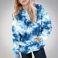 thumbnail image 2 of Girls Tie Dye Hoodies Oversized Kids Sweatshirts Loose Casual Fleece Hoodie Long Sleeve Shirts with Pockets Fashion Sweat Tops Baggy Fall Winter Sweatshirt Gym Streetwear, 2 of 6