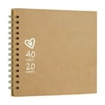 thumbnail image 7 of CCOCC 10 x 10 Inch DIY Scrapbook Album 40 Pages Hardcover Kraft Paper Scrap Book Photo Albums Memory Book for Wedding and Anniversary Family, 7 of 7