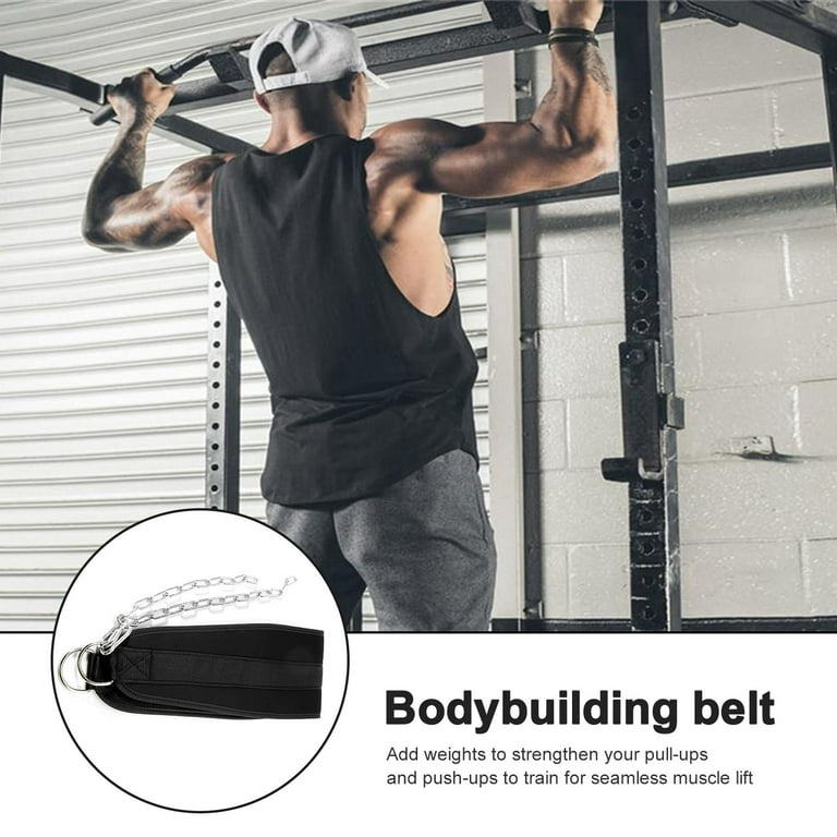 Dipping & Pull Up Weight Belt With Chain Gym Fitness back Support  Dip/Dips/Ups/*