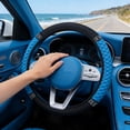 thumbnail image 6 of Bling Steering Wheel Cover Soft Leather, 15 Inch Colorful Rhinestones Auto Elastic Protector with Diamond for Women Girls, Car Accessories for Most Cars, SUVs, 6 of 8