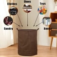 thumbnail image 6 of Tuvgenk Large Laundry Baskets Foldable Laundry Hamper Cloth Clothes Hamper for Bathroom, Dorm, Bedroom, 6 of 7
