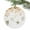 Orange, variant on Abstract Marine Life Starfish Shell Christmas Ceramic Ornament 2025,3" Round Xmas Tree Hanging Accessories with Gold Ribbon