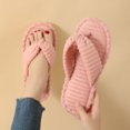 thumbnail image 4 of CAIVO Women Indoor Thong Slippers Soft Sandals Non- Comfortable Summer Home Footwear Flip-flops House Shoes, 4 of 5