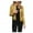 Yellow, variant on Fiaer Cropped Leather Jackets for Women Oversized Long Sleeve Full Zip up Crew Neck Slim Fit Trendy Motor Tops Yellow XL