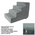 thumbnail image 3 of PETMAKER 4-Step Pet Stairs with Removable Zippered Microfiber Cover (Gray), 3 of 7