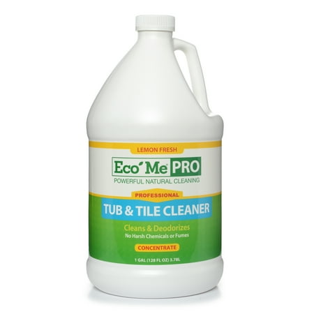 EcoMe Pro Concentrated Tub & Tile Cleaner, Lemon Fresh, 1 Gallon