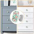 thumbnail image 4 of 4 Pieces Set Drawer Pulls Handle Square Wardrobe Cabinet Knobs with Stainless Steel Screws Furniture Kitchen Decor, 4 of 5