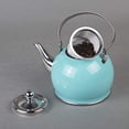 thumbnail image 3 of Creative Home 77097 1 qt. Royal Stainless Steel Tea Kettle with Removable Infuser Basket & Folding Handle - Aqua Sky, 3 of 3