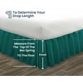 thumbnail image 5 of SGI Bedding 9 Inch Ruffled Bed Skirt | Microfiber Bed Skirt | Fade Resistant, Wrinkle Free, Anti-static, Decorative, Extra Storage Space, Clutter-Free |King, Teal, 5 of 8