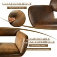 thumbnail image 2 of Homy Casa Makerspace & Workshop Chair, Durable, Brown Faux Suede, Rolling, Ergonomic, 2 of 6