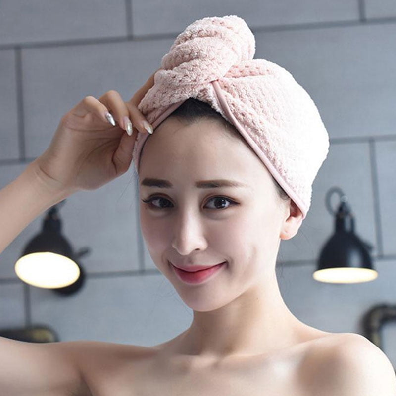 Details about   Bath Towel Hair Dry Quick Drying Lady Bath Towel Soft Shower Head Wrap Bathing 