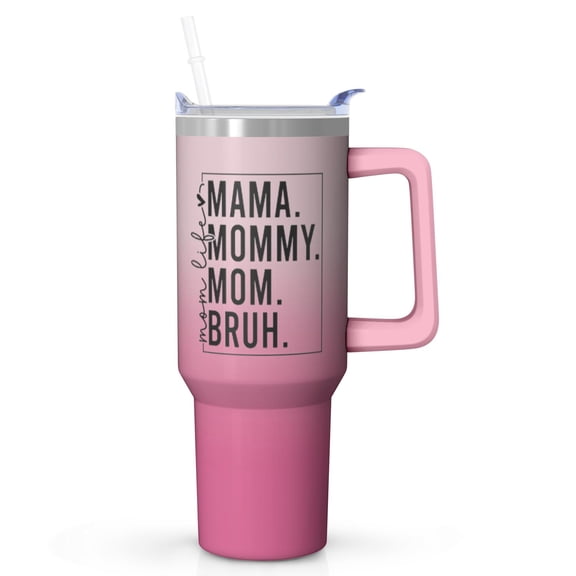 Mom's Angel Gift - 40oz Stainless Steel Cup - Great Birthday Christmas Mothers Day Gift for Mom