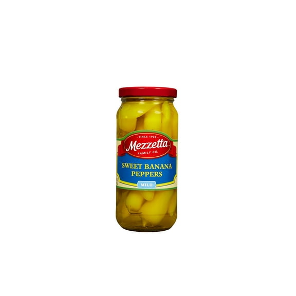 (Pack of 6) Mezzetta Mild Sweet Banana Peppers, 16 fl oz