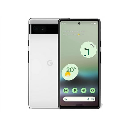 Google Pixel 6a 128 GB Smartphone, 6.1" OLED Full HD Plus 1080 x 2400, Octa-core (Cortex X1Dual-core (2 Core) 2.80 GHz + Cortex A76 Dual-core (2 Core) 2.25 GHz + Cortex A55 Quad-core (4 Core) 1.80 GHz), 6 GB RAM, Android 12, 5G, Chalk