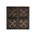 thumbnail image 2 of Fasade Easy Installation Traditional 10 Smoked Pewter Glue Up Ceiling Tile/ Ceiling Panel (12" X 12" Sample), 2 of 3