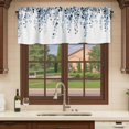 thumbnail image 6 of Blue Eucalyptus Leaves Curtain Valances for Windows, Kitchen Valance Window Treatments Panel 2 Pack, Summer Farmhouse Botanical Rod Pocket Short Curtains for Bathroom Bedroom 42 x 12 Inch, 6 of 8