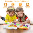 thumbnail image 2 of BQU Montessori Busy Board para niños de 1 año con 23 actividades, 2 of 6