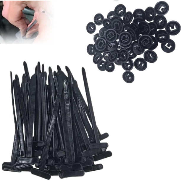 Cinchos de Plastico, Nylon Universal Cable Tie Buckle, Cintillos para Cables Nylon Autobloqueantes, Multifuncionales Esenciales para el Día a Día, para Oficina, Hogar, Exterior (200PCS)