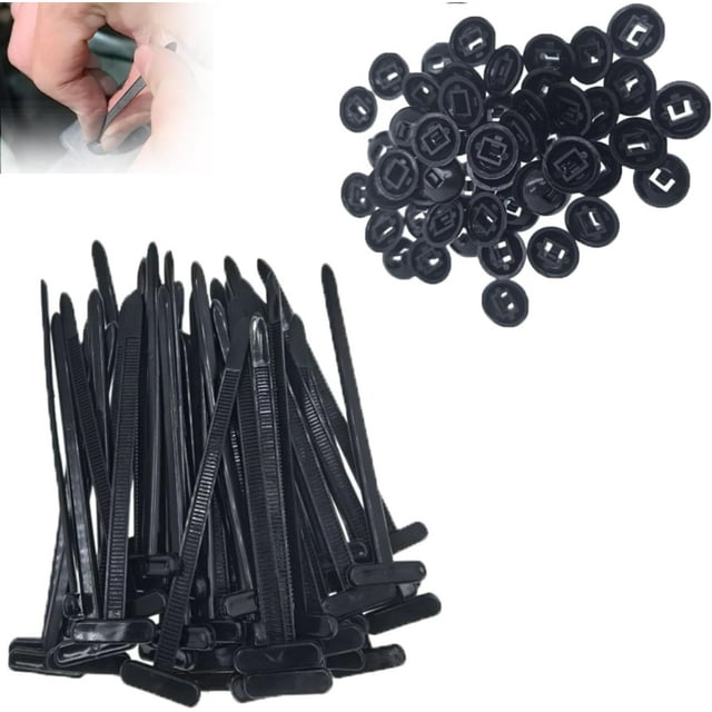 Cinchos de Plastico, Nylon Universal Cable Tie Buckle, Cintillos para Cables Nylon Autobloqueantes, Multifuncionales Esenciales para el Día a Día, para Oficina, Hogar, Exterior (200PCS)