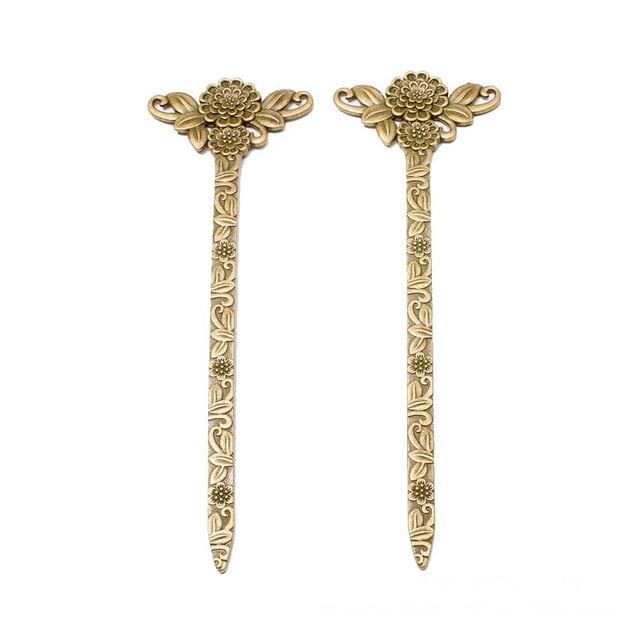 Fermoir à Cheveux en Alliage de Zinc Accessoires pour Femmes Design Unique Épingles à Cheveux Décorations DIY Coiffe Épingle à Cheveux Multifonction Bronze