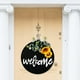 thumbnail image 5 of Placas redondas de bienvenida para puerta, colgantes de pared, coronas, eventos, adornos de temporada. Girasol, 5 of 9