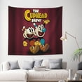 thumbnail image 3 of The Cuphead Show Tapestry Wall Hanging Wall Art Decor Wall Tapestry for Living Room Bedroom Dorm 59x59 Inch, 3 of 7